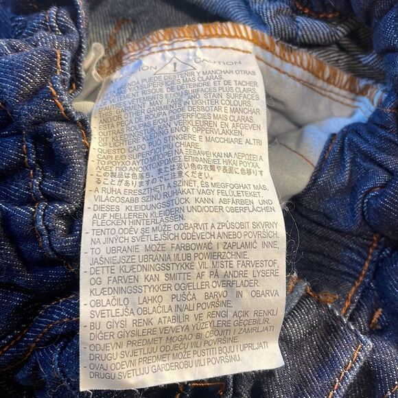 ZARA woman’s blue jeans with an elastic waist - Picture 12 of 16